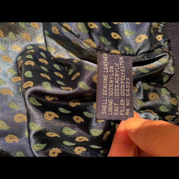 Vintage GAP Suede and Leather Dark Purple Jacket - Picture 9 of 9